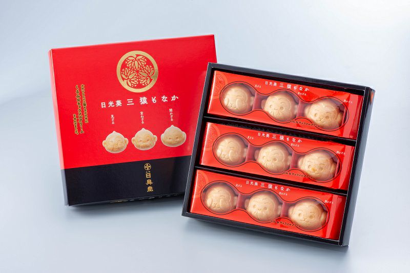 三猿モチーフの額 三猿もなか 9個入 | 日昇堂公式オンラインショップ