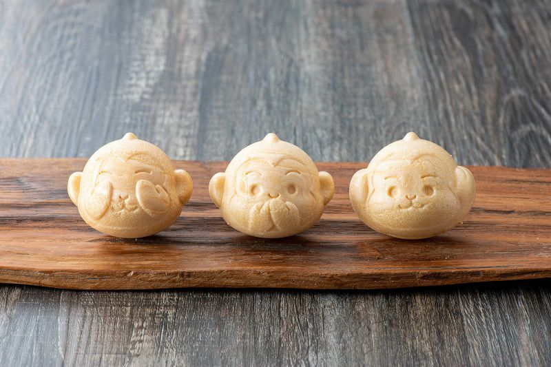 日光葵三猿もなか(3個入) 30個セット | 日昇堂公式オンラインショップ